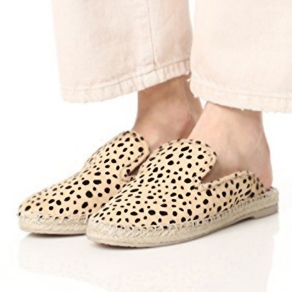 NWOB Dolce Vita Cheetah Leopard Espadrille Mule Sandals - Picture 1 of 8